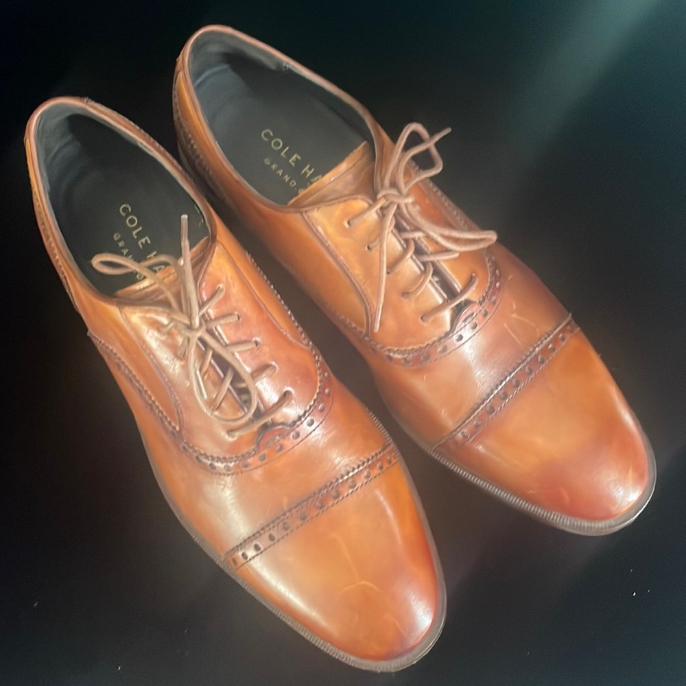 Cole Hana brownish leather mens shoes size 10